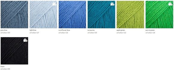 Knitting Yarn Drops Fabel Print 162 Blue Sea Knitting Yarn - 7