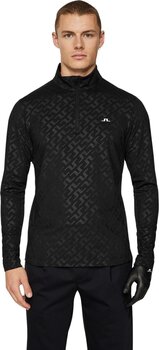 Kapuzenpullover/Pullover J.Lindeberg Luke Deboss Mid Layer Bias Bridge Black XL Sweatshirt - 2