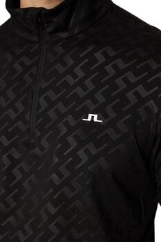 Sudadera con capucha/Suéter J.Lindeberg Luke Deboss Mid Layer Bias Bridge Black M Sudadera - 6