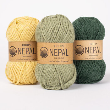 Kötőfonal Drops Nepal Uni Colour 1101 White Kötőfonal - 5