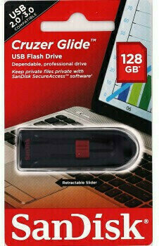 Unidade Flash USB SanDisk Cruzer Glide 128 GB SDCZ60-128G-B35 128 GB Unidade Flash USB - 5
