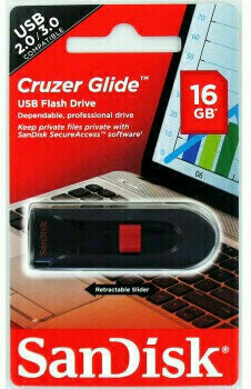 Unidade Flash USB SanDisk Cruzer Glide 16 GB SDCZ60-016G-B35 16 GB Unidade Flash USB - 5