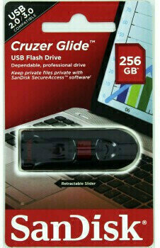 Unidade Flash USB SanDisk Cruzer Glide 256 GB SDCZ60-256G-B35 256 GB Unidade Flash USB - 5
