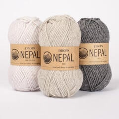 Strickgarn Drops Nepal Mix 8907 Fog Strickgarn - 2