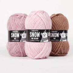 Fire de tricotat Drops Snow Uni Colour 95 Maroon Fire de tricotat - 1