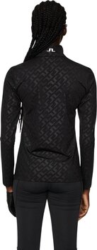 Sudadera con capucha/Suéter J.Lindeberg Lauryn Deboss Mid Layer Bias Bridge Black XL Sudadera - 3