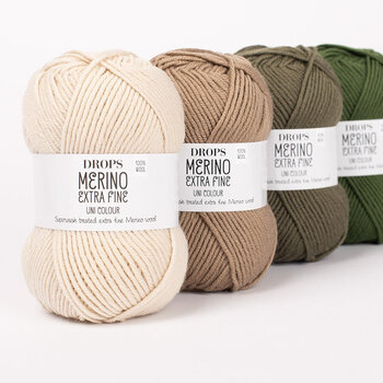 Плетива прежда Drops Merino Extra Fine Uni Colour 50 Light Beige Плетива прежда - 2