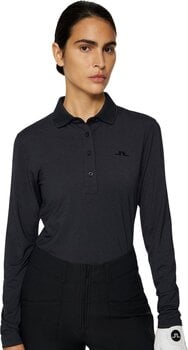 Poloshirt J.Lindeberg Flor Long Sleeve Black XL Poloshirt - 5