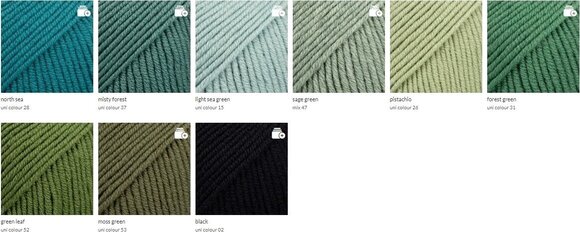 Strickgarn Drops Merino Extra Fine Uni Colour 41 Olive Strickgarn - 6