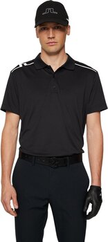 Camiseta polo J.Lindeberg Lionel Regular Fit Black 2XL Camiseta polo - 2