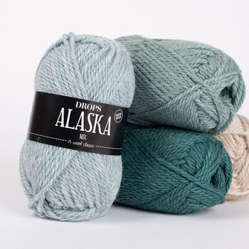 Strickgarn Drops Alaska Mix 05 Dark Grey Strickgarn - 4