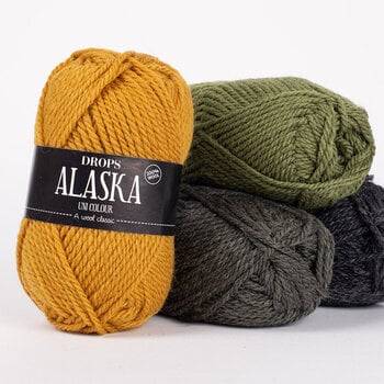 Stickgarn Drops Alaska Uni Colour 10 Red Stickgarn - 5