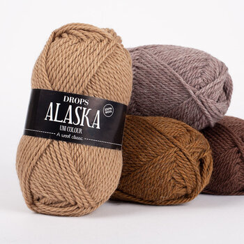 Filati per maglieria Drops Alaska Mix 49 Ash Brown Filati per maglieria - 3