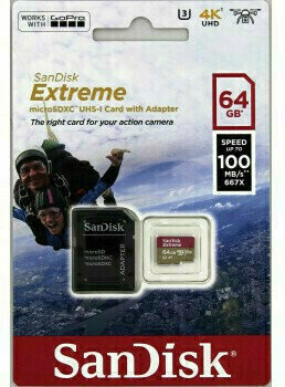 Minneskort SanDisk Extreme microSDXC UHS-I Card 64 GB - 5