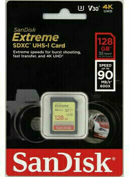 Paměťová karta SanDisk Extreme SDXC UHS-I Memory Card 128 GB - 2