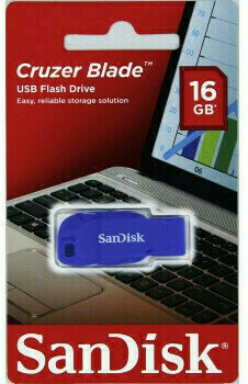 USB Flash Laufwerk SanDisk FlashPen-Cruzer Blade 16 GB SDCZ50C-016G-B35BE Electric Blue - 2