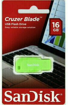 USB kľúč SanDisk FlashPen-Cruzer Blade 16 GB SDCZ50C-016G-B35GE Electric Green - 2