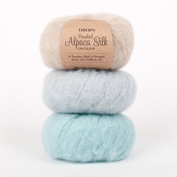 Νήμα Πλεξίματος Drops Brushed Alpaca Silk Uni Colour 27 Rainforest Dew Νήμα Πλεξίματος - 4