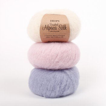 Fios para tricotar Drops Brushed Alpaca Silk Uni Colour 27 Rainforest Dew Fios para tricotar - 5