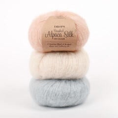Strickgarn Drops Brushed Alpaca Silk Uni Colour 19 Curry Strickgarn - 1