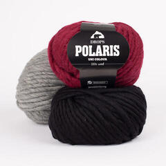 Strickgarn Drops Polaris Uni Colour 03 Dark Grey Strickgarn - 2
