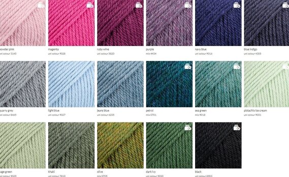 Stickgarn Drops Lima Uni Colour 9025 Chalk Stickgarn - 5