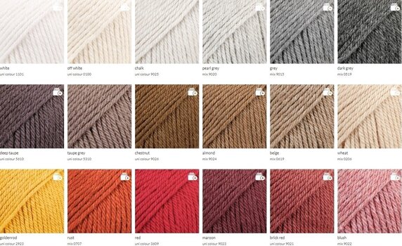 Νήμα Πλεξίματος Drops Lima Uni Colour 9026 Chestnut Νήμα Πλεξίματος - 4