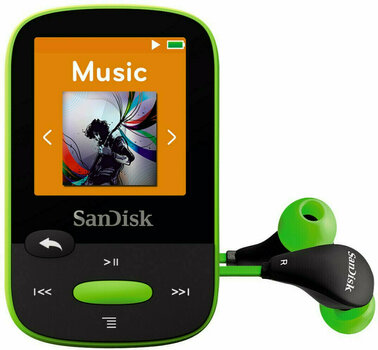 Kapesní hudební přehrávač SanDisk Clip Sport Green - 3