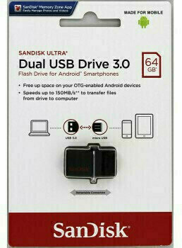 USB ключ SanDisk Ultra Dual USB Drive 3.0 64 GB - 2