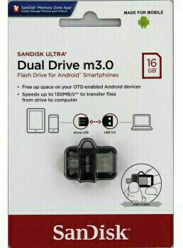 Unidade Flash USB SanDisk Ultra Dual 16 GB SDDD3-016G-G46 16 GB Unidade Flash USB - 5