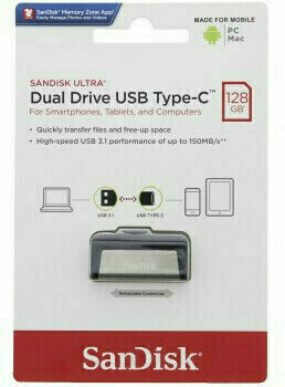 USB ключ SanDisk Ultra Dual 128 GB SDDDC2-128G-G46 - 3