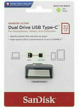 USB flash meghajtó SanDisk Ultra Dual 32 GB SDDDC2-032G-G46 32 GB USB flash meghajtó - 5