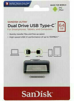 Memoria USB SanDisk Ultra Dual 64 GB SDDDC2-064G-G46 64 GB Memoria USB - 5