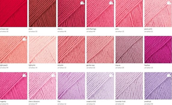 Knitting Yarn Drops Loves You 7 2nd Edition Uni Colour 22 Gentle Rose Knitting Yarn - 5