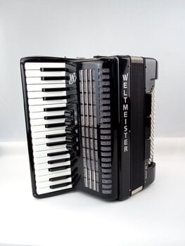 Pianoharmonikka Weltmeister Achat 80 34/80/III/5/3 Pianoharmonikka Black (Uudenveroinen) - 2