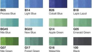 Felt-Tip Pen Copic Classic Markers Environment Colours 12 pcs - 1