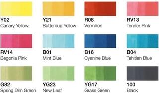 Tusjpenn Copic Classic Marker 12 Pen Spring Colours Set - 1