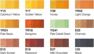 Tusjpenn Copic Classic Marker 12 Pen Autumn Colours Set - 1