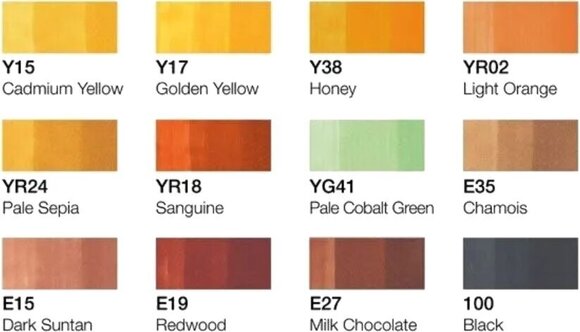 Fixa Copic Classic Fixy Autumn Colours 12 ks - 2