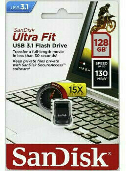 Unidade Flash USB SanDisk Ultra Fit 128 GB SDCZ430-128G-G46 128 GB Unidade Flash USB - 5