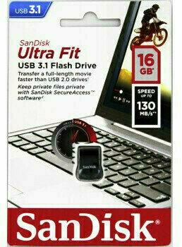 Unidade Flash USB SanDisk Ultra Fit 16 GB SDCZ430-016G-G46 16 GB Unidade Flash USB - 5