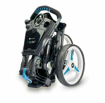 Ръчна количка за голф Motocaddy Cube Connect Blue Golf Trolley - 2