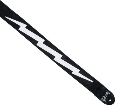 Curea de chitară Gibson The Lightning Bolt Seatbelt Curea de chitară Black - 2