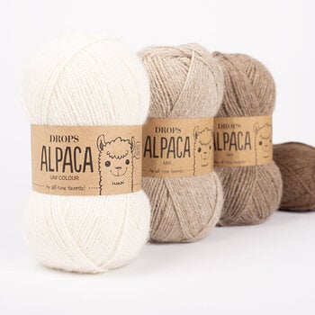 Pletilna preja Drops Alpaca Mix 607 Brown Pletilna preja - 2