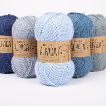 Neulelanka Drops Alpaca Uni Colour 9030 Pistachio Ice Cream Neulelanka - 5