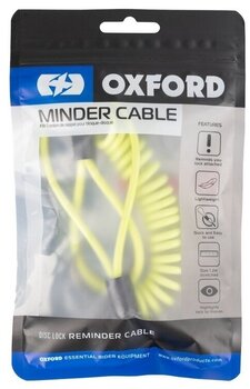 Motorrad schlösser Oxford Minder Cable OX699 Yellow Stahlkabel - 2