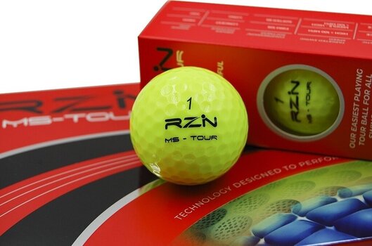 Golfball RZN MS Tour Yellow Golfball - 3