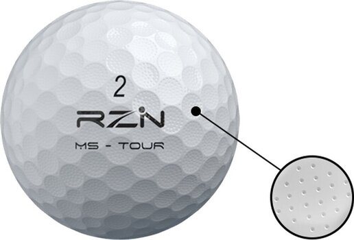 Golf Balls RZN MS Tour Yellow Golf Balls - 5