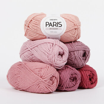 Knitting Yarn Drops Paris Uni Colour 01 Apricot Knitting Yarn - 4