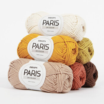 Pletací příze Drops Paris Uni Colour 68 Almond Pletací příze - 3